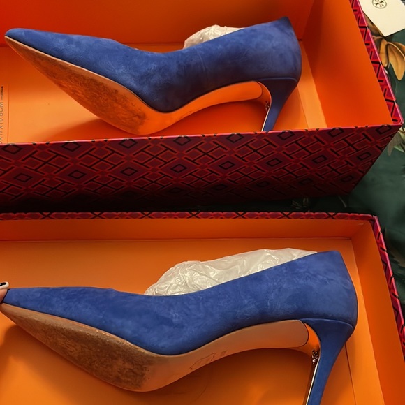 Tory Burch ELANA 85MM Pump Kid Suede - Picture 8 of 8